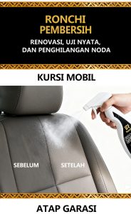 Paket 2 Botol Pembersih Busa Multifungsi Ronchi Foam Cleaning 500ml | Pembersih Mobil & Rumah Hemat Harga - Gambar 5