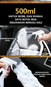 Paket 2 Botol Pembersih Busa Multifungsi Ronchi Foam Cleaning 500ml | Pembersih Mobil & Rumah Hemat Harga - Gambar 10
